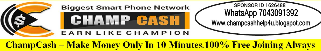 Champcash make money online without investment 