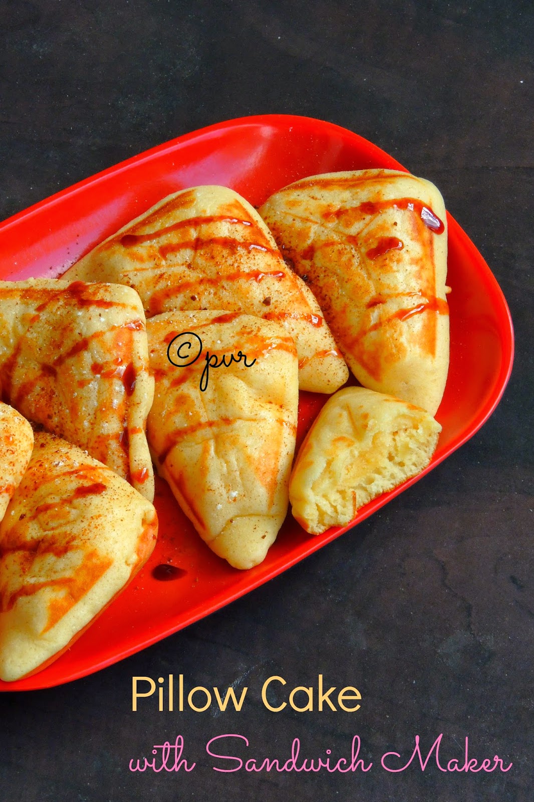 priya s versatile recipes pillow cake with sandwich maker