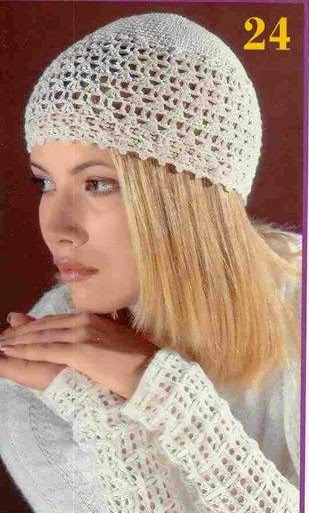 Модели вязания летних шапочек Модели вязания летних шапочек
