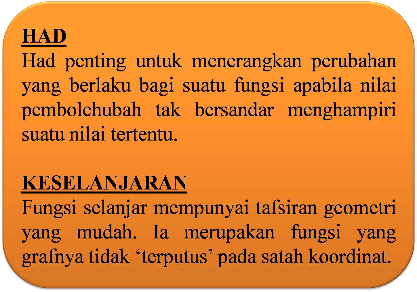 BLOG Cikgu Jumrah: ++Had dan Keselanjaran++