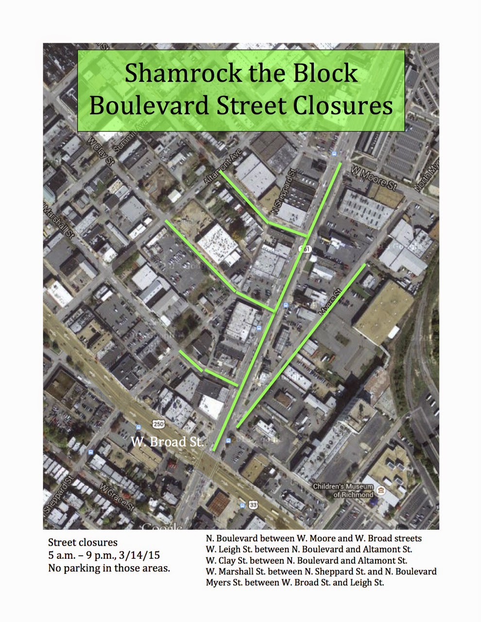 road closures brisbane cbd st patricks day