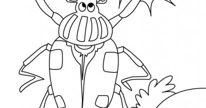 Beetle coloring pages | Kids coloring pages