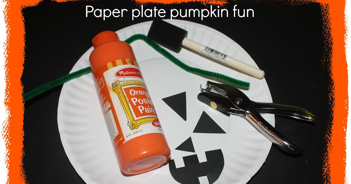 Momma's Fun World: Paper plate pumpkin
