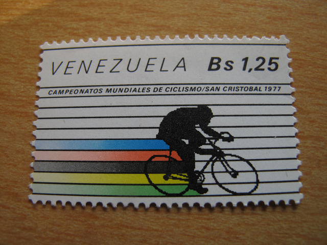 26 selos com temas de bicicletas