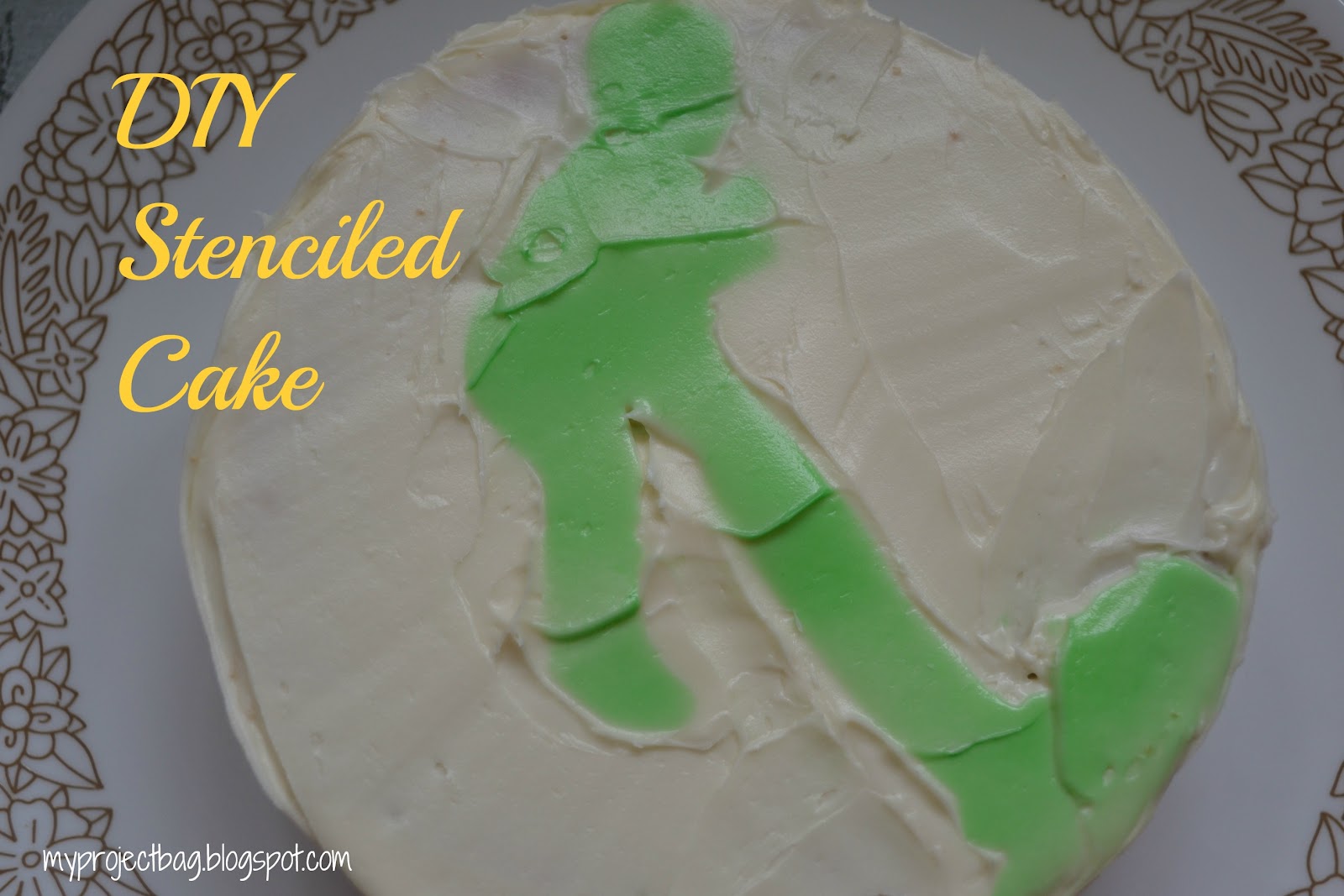 My Project Bag Father's Day Stencil Cake and Whiskey Sours