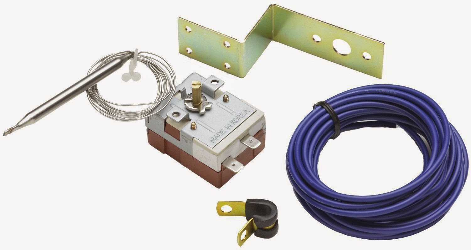 Cherokee ELECTRIC FAN DERALE THERMOSTAT Adjustable Thermostatic Fan