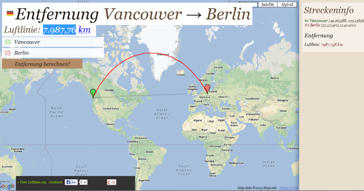 4960 Miles Berlin Vancouver Denver Wie der Blog zu seinem Namen kam