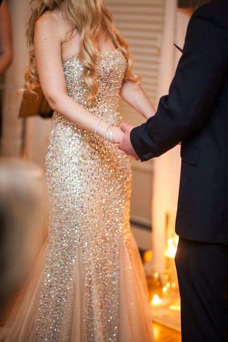 Vestidos de novia con mucho brillo