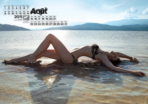 surfrider foundation calendário sensual mulheres modelos lambuzadas petróleo