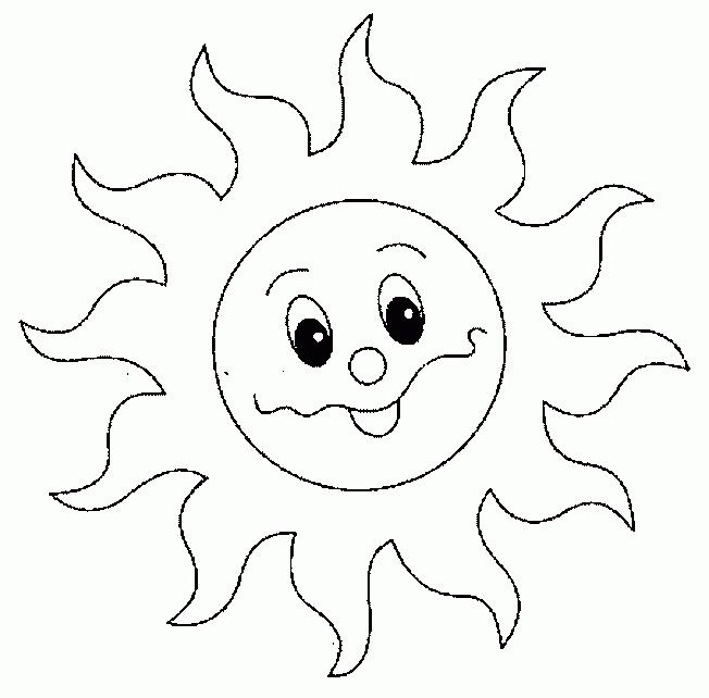 Espaço Educar desenhos para colorir : Desenhos de sol para pintar, colorir,  imprimir - Sol de verão para colo…