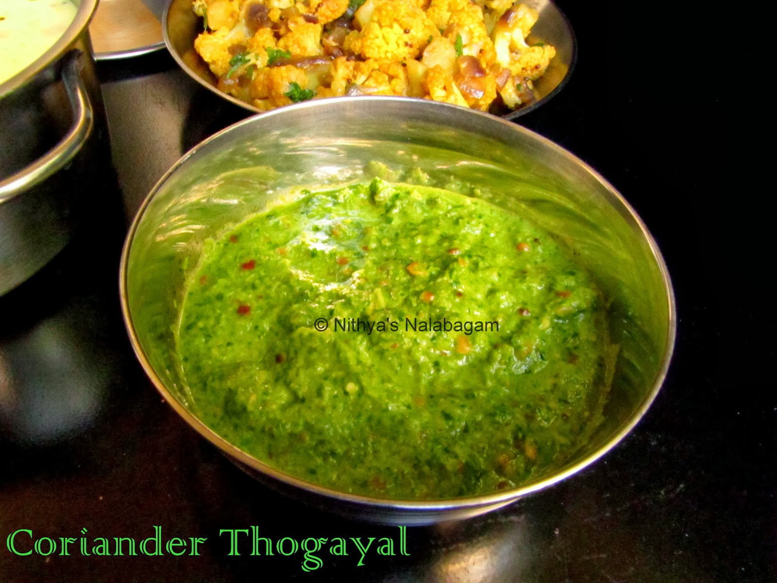 Coriander Thogayal Kothamalli Thuvaiyal Nithya's Nalabagam