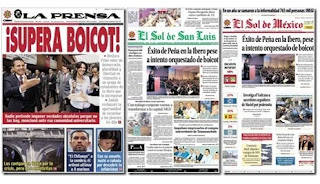 Portadas tras protesta vs EPN