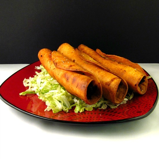 Chicken Flautas with Avocado Cream PheNOMenal