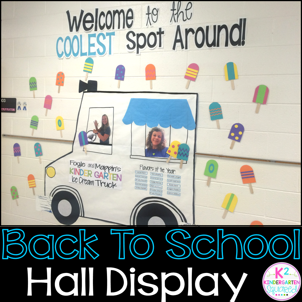 Kindergarten Squared Hallway Displays for BACK TO SCHOOL!