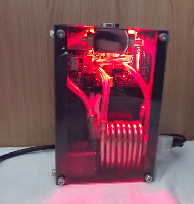 Water cooler finalizado para Raspberry Pi