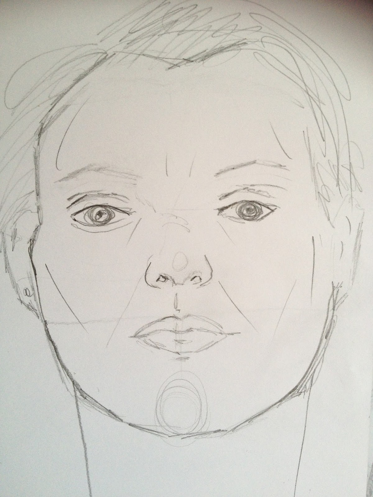Marina's OCA Blog: Project Self Portrait - Drawing your face