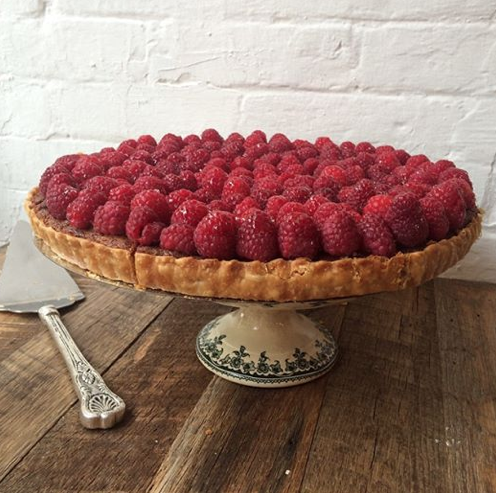 french michelin maman brocante meets starred caf soho bakery chef ny raspberry tart displayed compote charmingly fresh