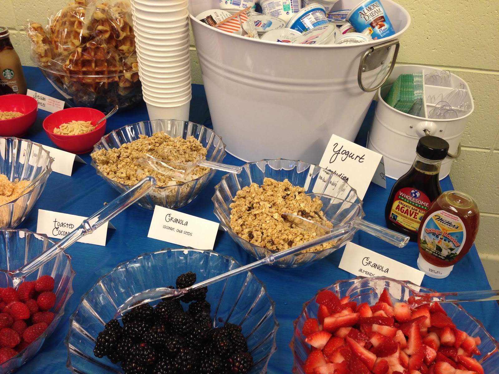 Three Boys Are We Yogurt Bar for Teacher Appreciation Breakfast