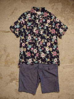 Engineered Garments Camp Shirt in Navy Floral Print Lawn Spring/Summer 2015 SUNRISE MARKET