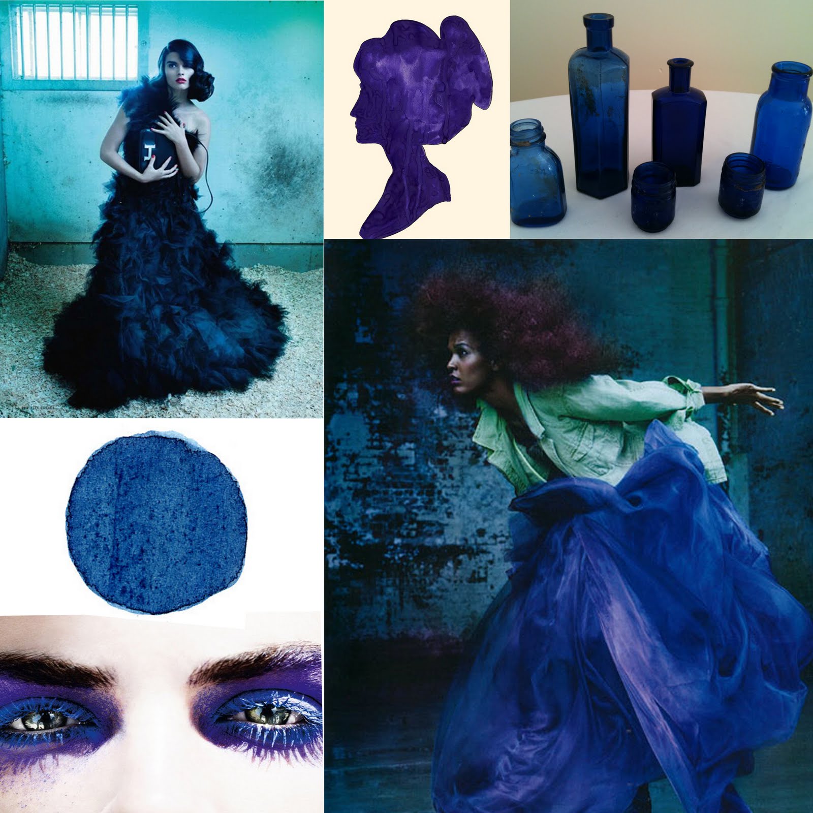 indigo wedding dress