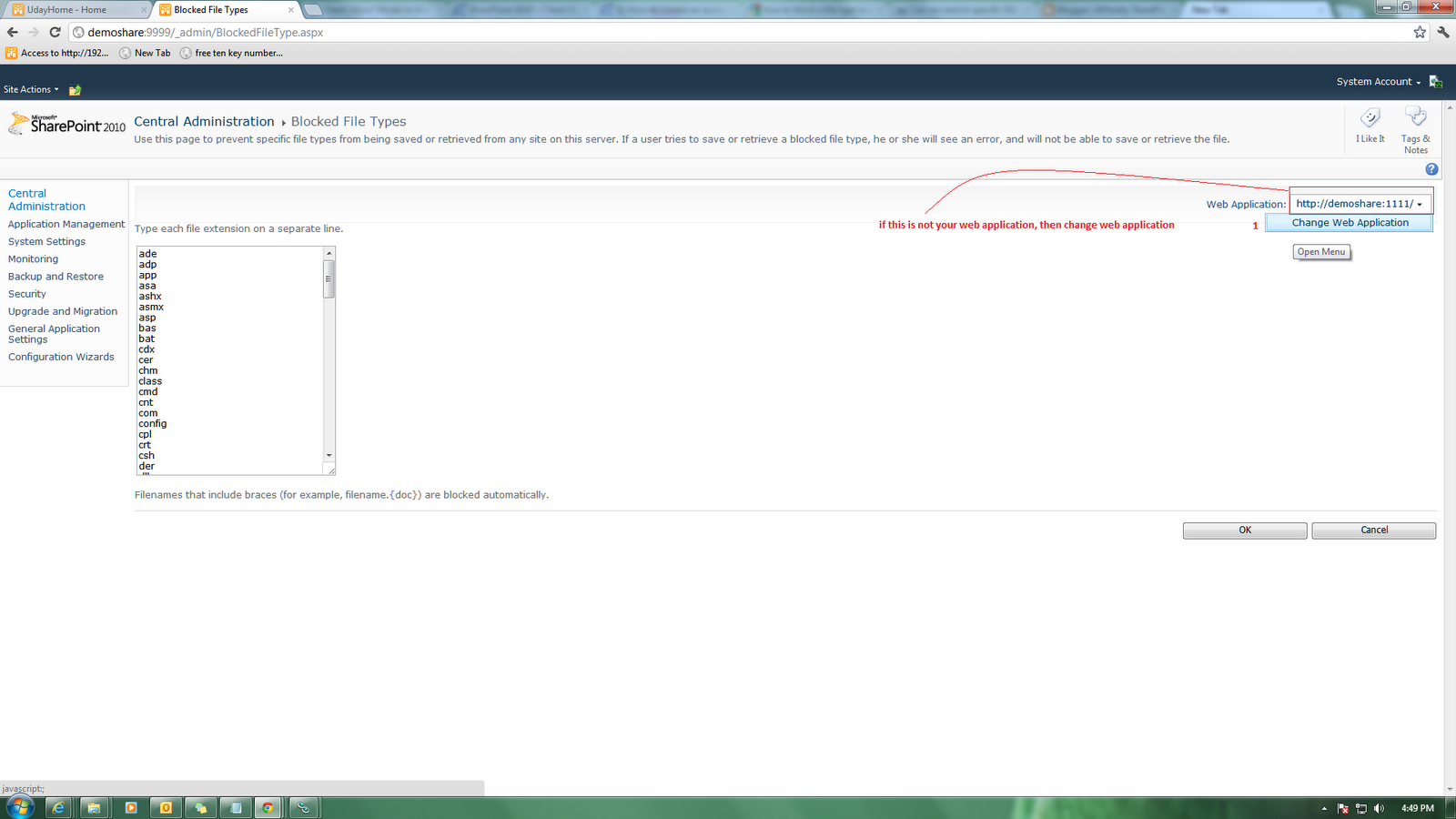 How can we restrict specific file type uploading on SharePoint Library?