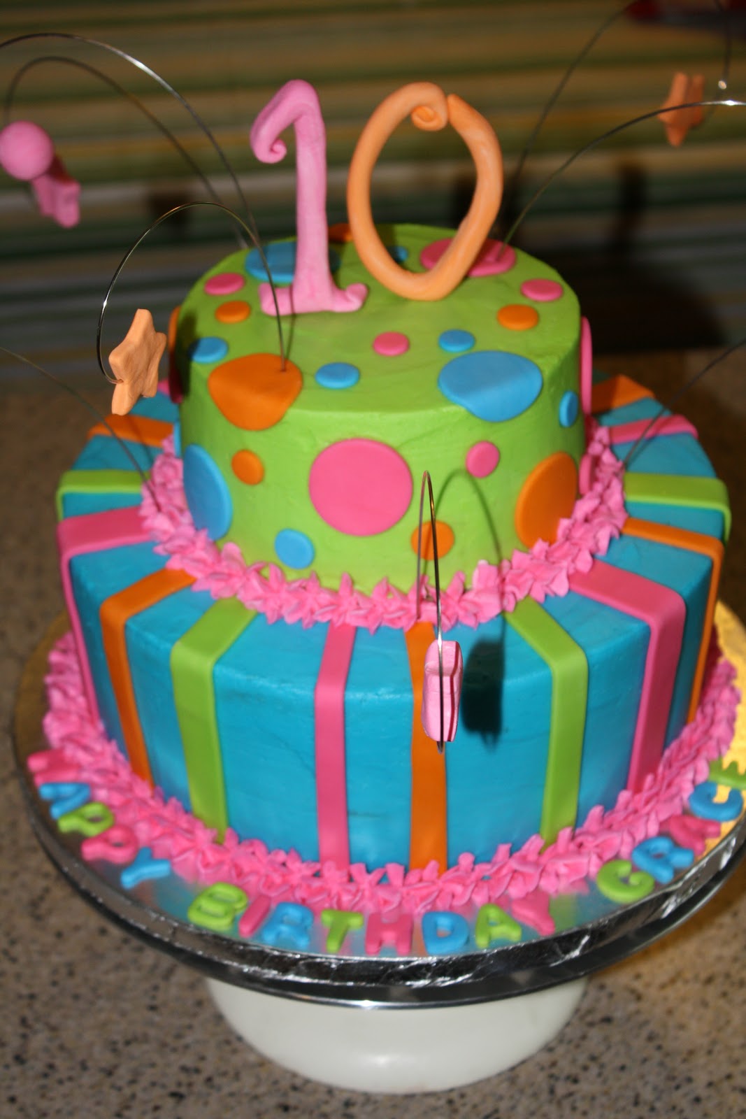 Dazzle Cakes Fun And Funky Neon Cake