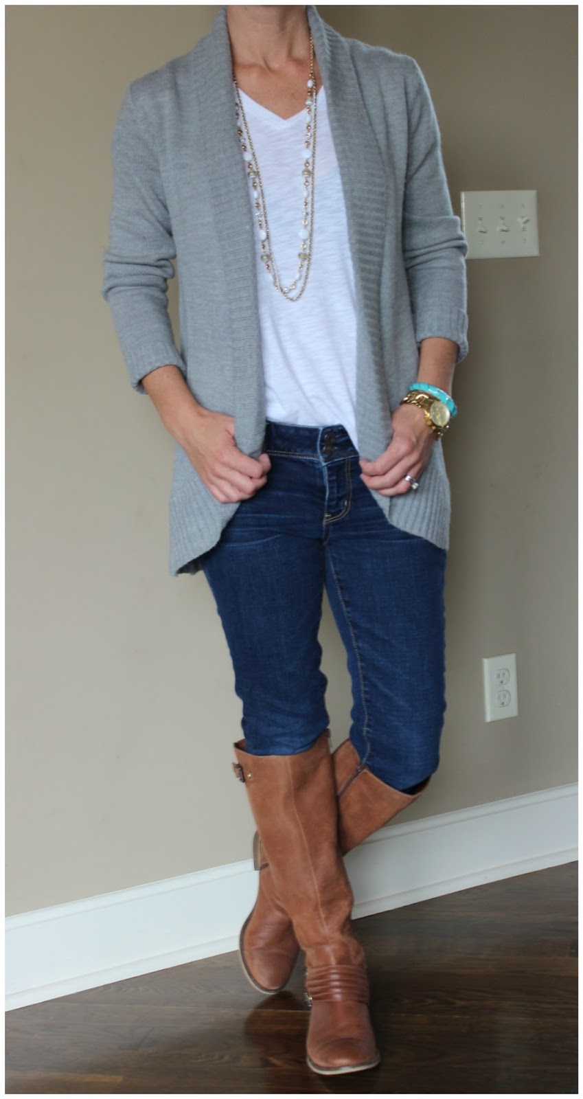 Wear It For Less WHAT I WORE GRAY CARDIGAN