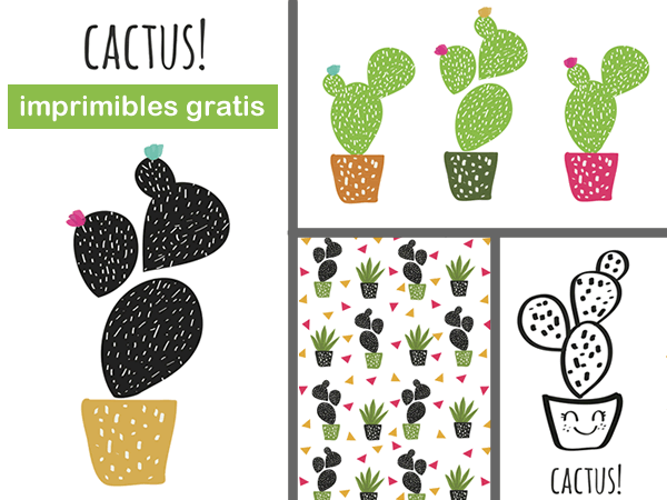 Dibujos de cactus imprimibles