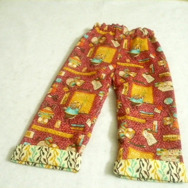 free pattern for reversible pants