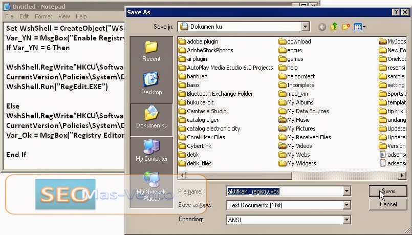 Cara Mengaktifkan Registry Editor Cara Mengaktifkan Registry Editor