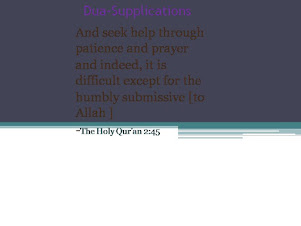 Supplications