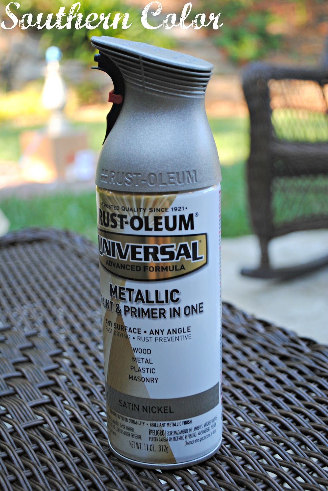 Southern Color Spray Paint Lamp Tutorial