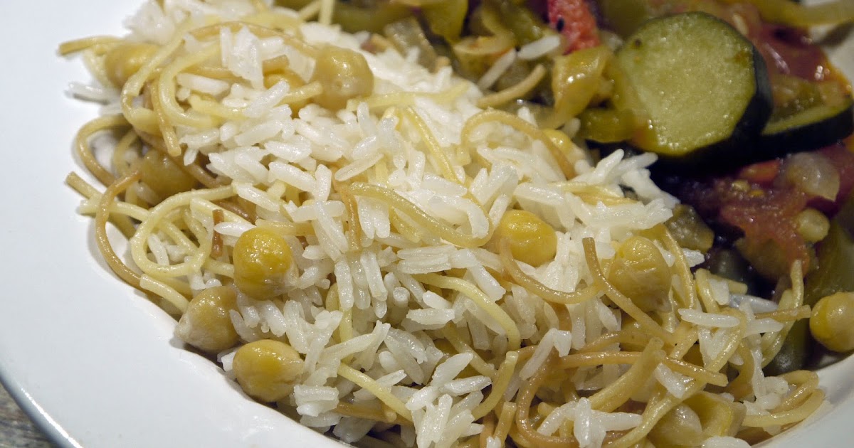 Alf Cooks Vegetarian Arabstyle Rice with Vermicelli and Chickpeas