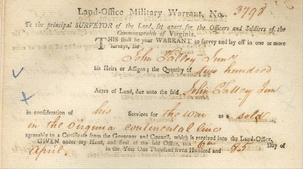 Civil War Days & Those Surnames The Names of Tally & Talley Through