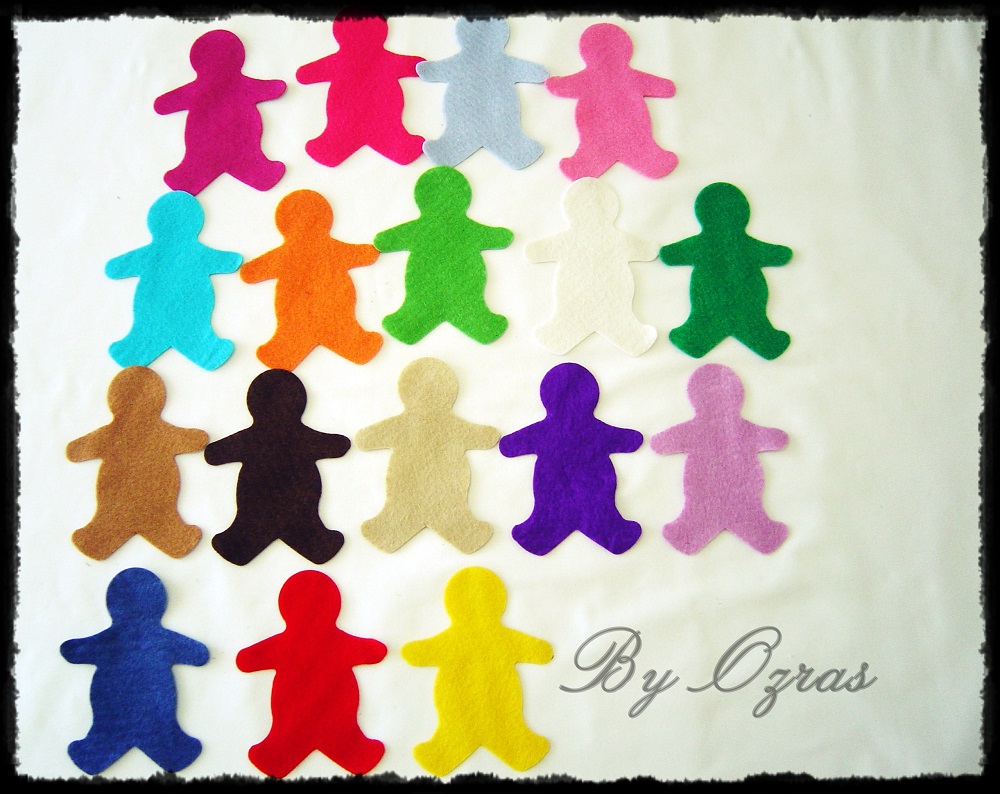 By Ozra�s Keçe Kurabiri ( Kurabiye ) Adamlar Süsleme Malzemesi