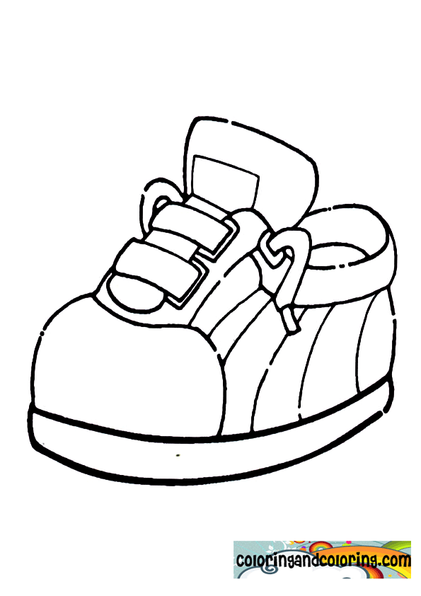 Shoe Coloring Pages For Preschool Coloring Pages