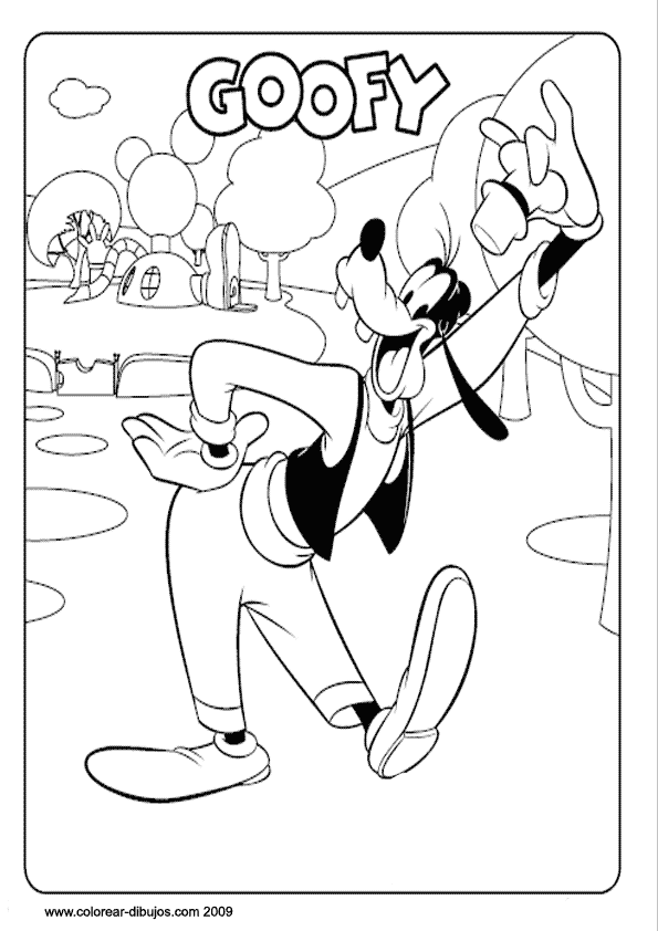 Goofy Para Colorear