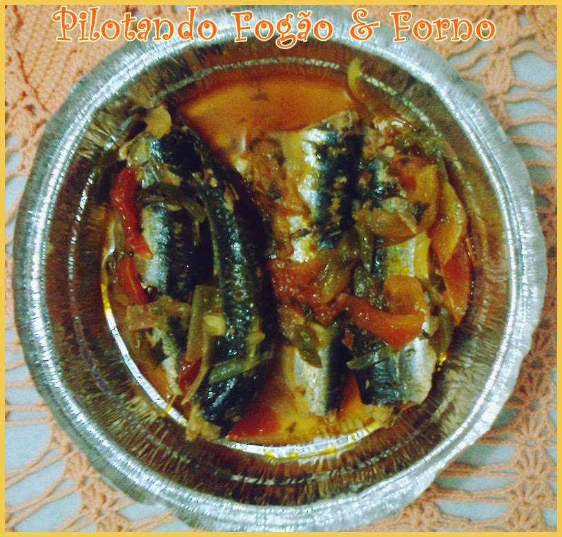 pilotando fogao Sardinhas na pressão (Igual a enlatada)