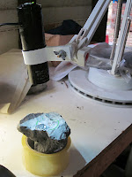 Using a digital microscpe to take pictures of fossils