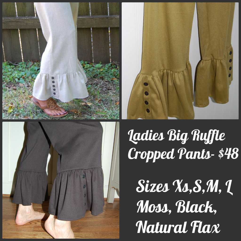 The Cherry Tree 123: Matilda Jane Inspired Big Ruffle Pants-$48