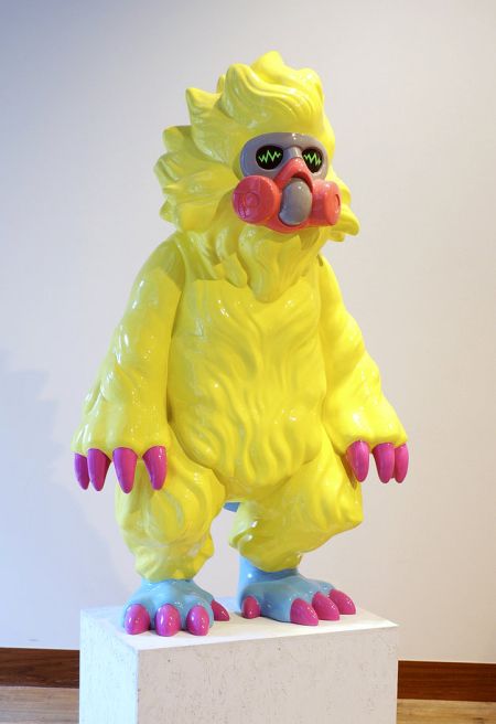 Takahiro Komuro sculptures bizarre colored monsters sweet Eletric rat Takahiro Komuro sculptures bizarre colored monsters sweet Eletric rat
