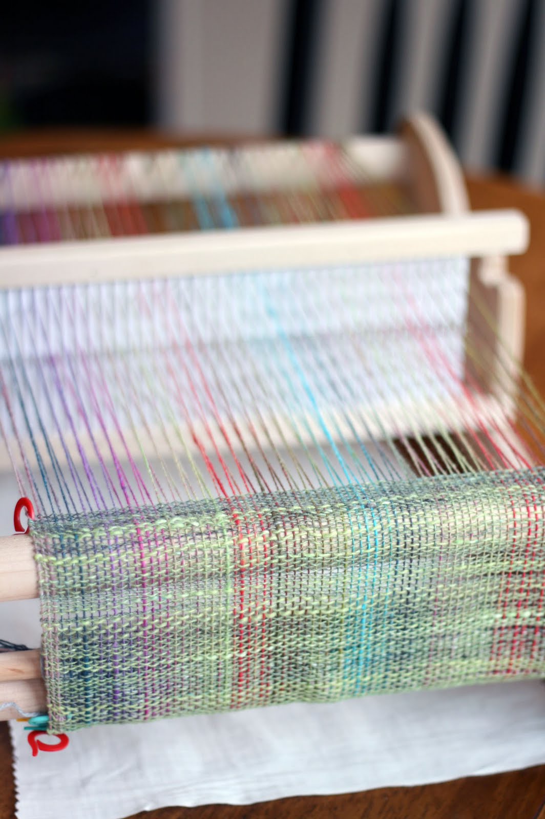 French Press Knits Weaving with Noro
