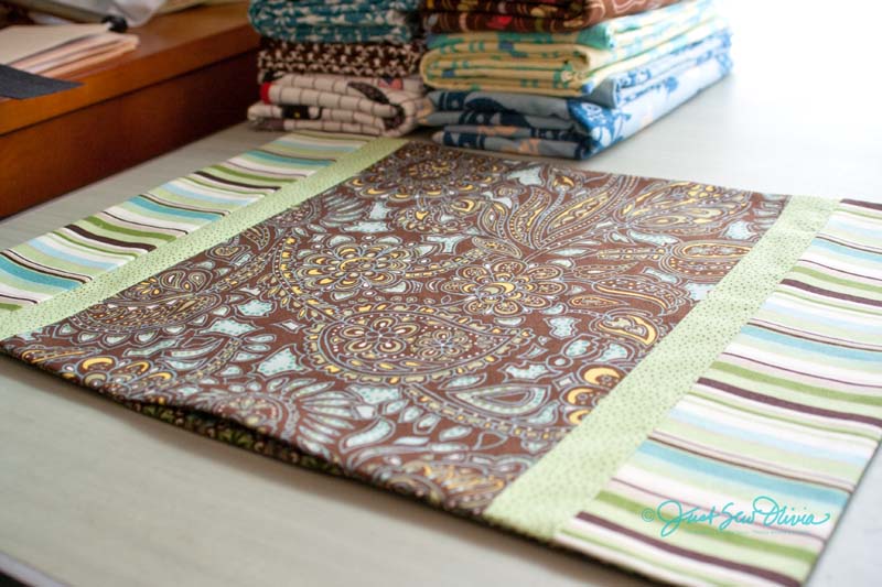 JustSewOlivia Piecey Placemats Tutorial