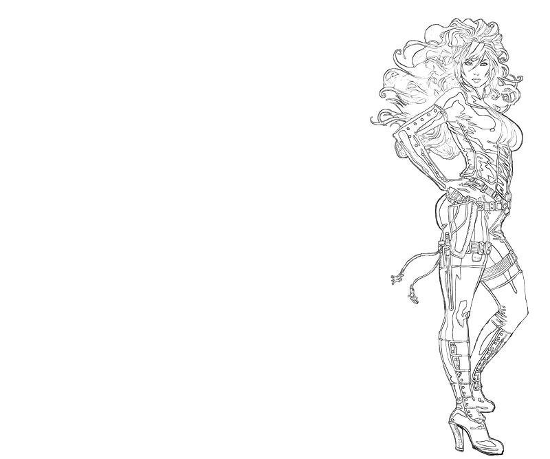 Black Widow Coloring Page Black Widow Coloring Page