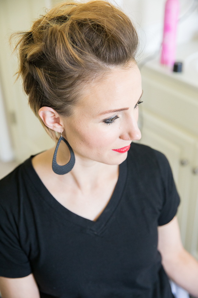 How To Create A Faux Hawk Long Pixie Or Bob Tutorial One Little