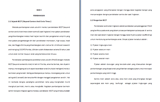 Contoh Makalah Pendidikan Anak Usia Dini PAUD Unduh Dokumen