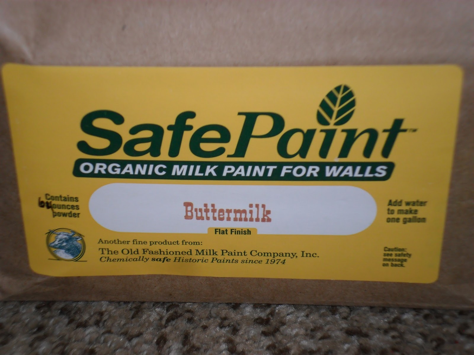 Dress your walls safely and naturally green with Milk Paint. Review.