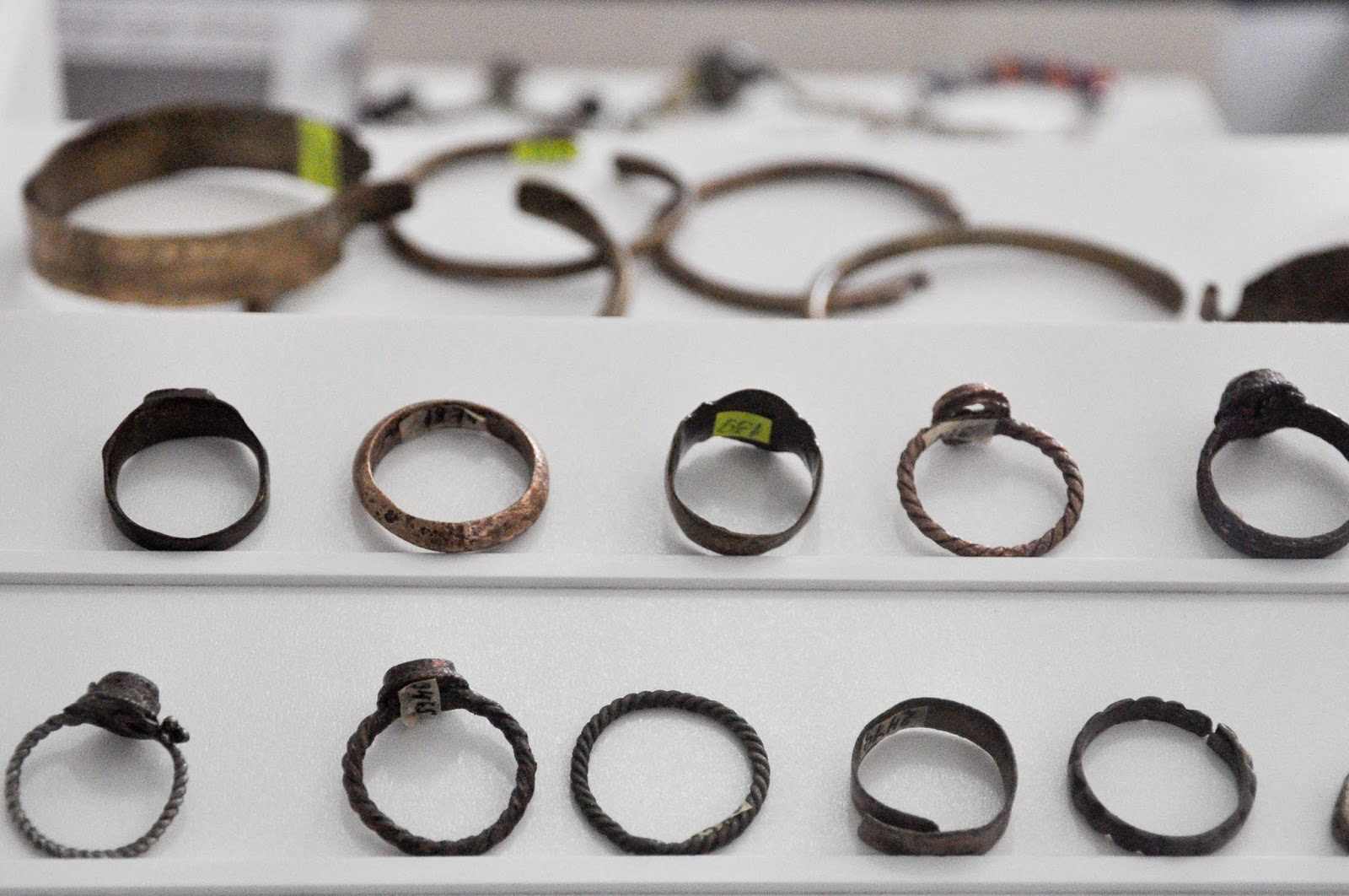 Rings and bracelets, The Museum, Pliska, Bulgaria