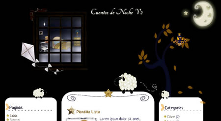Night Tales Blogger Template Night Tales Blogger Template