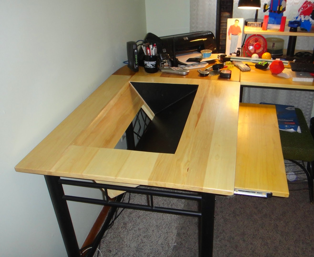 The Tinkers Workshop Recessed Computer Monitor Desk